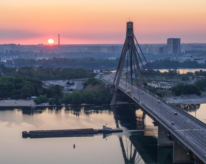 утро над Днепром украина, утро, киев, днепр, рассвет