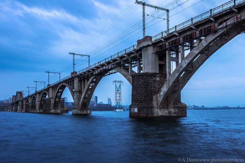 * архитектура, вагоны, город, днепр, дома, железная дорога, мост, переправа, поезда, украина