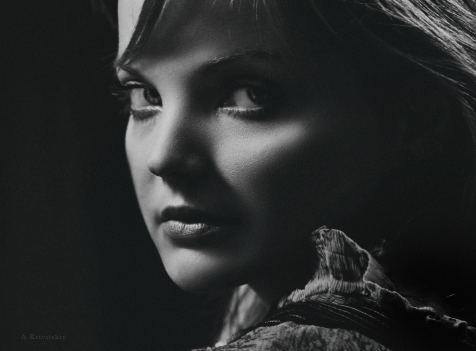 Portrait. Night portrait studio A. Krivitsky. кривицкий