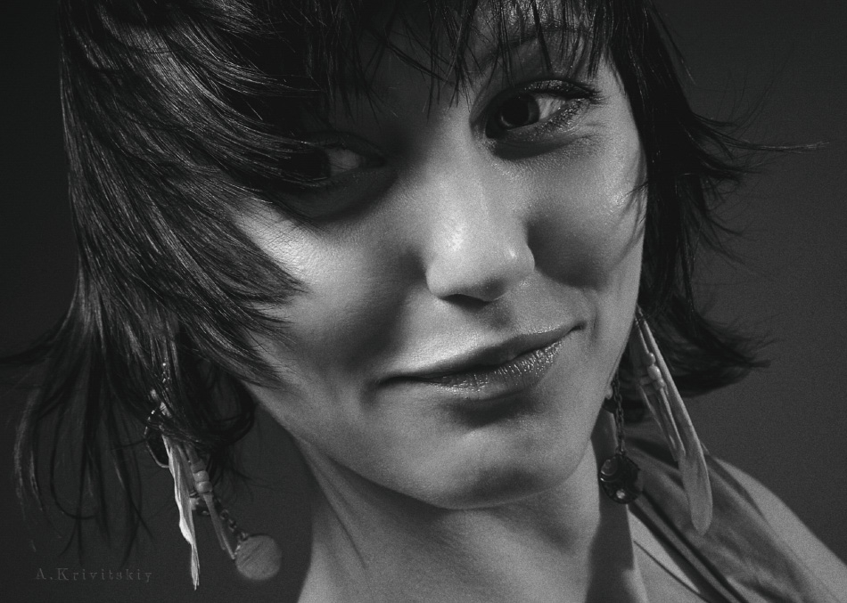 Cheerful girl, promising model, кривицкий