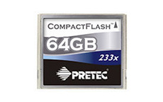 PRETEC CompactFlash объемом 64 и 100Gb