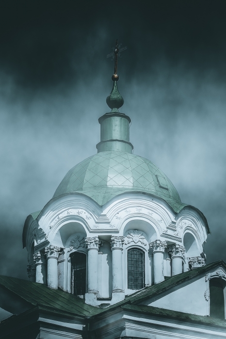 Церковь в тумане церковь, туман