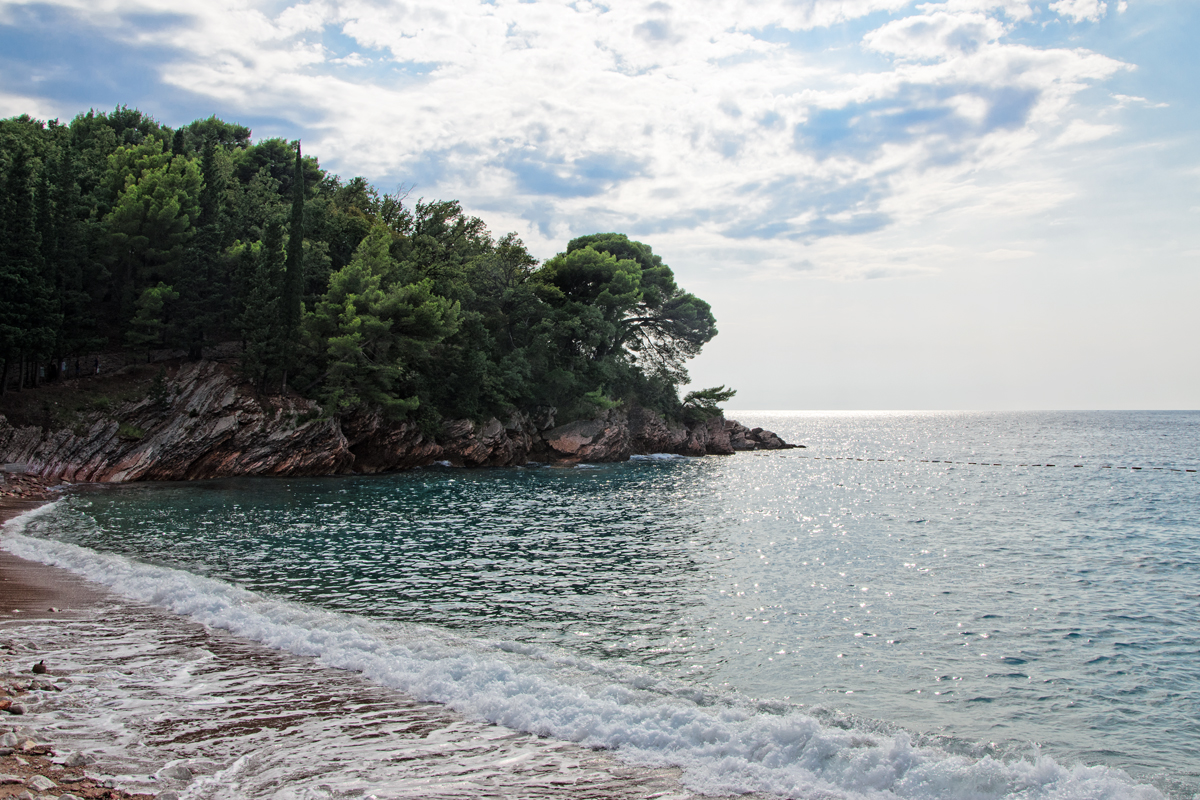 Черногорский берег берег, море, черногория