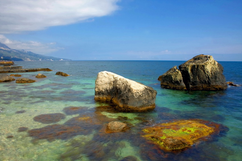 **** море, берег, тепло, камни, вода