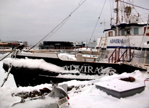 The steamship "Admiral" in the yacht port of Tallinn