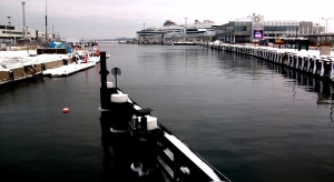 View of the passenger seaport