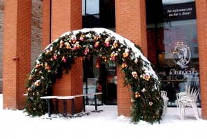 Entrance to the cafe