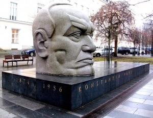 Monument to the first president of the Republic of Estonia