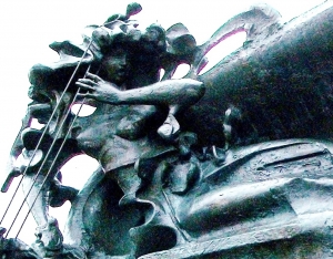 The "Sea girl" monument in Tallinn