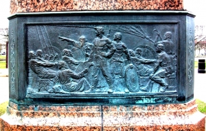 Bas-relief on the monument to Friedrich Reinhold Kreutzwald