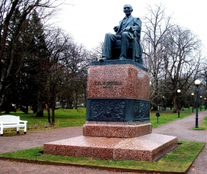Monument to Friedrich Reinhold Kreutzwald, the founder of Estonian literature