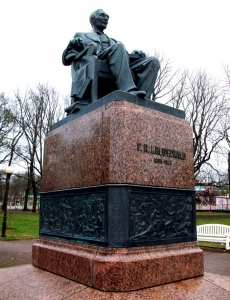 Monument to Friedrich Reinhold Kreutzwald, the founder of Estonian literature