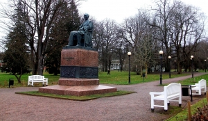 Monument to Friedrich Reinhold Kreutzwald, the founder of Estonian literature