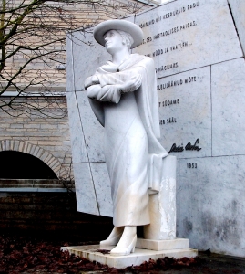 Monument to Estonian poetess Maria Under