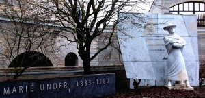 Monument to Estonian poetess Maria Under