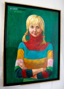 Portrait of a girl in the Tallinn Art Gallery