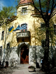 Entrance to the administrative building in Tallinn