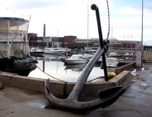 Anchor of an ancient sailing ship