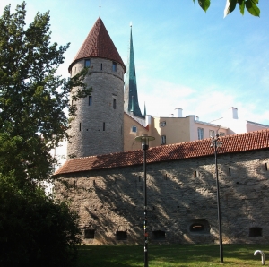 Ancient fortress wall and tower