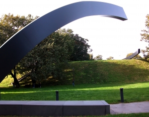 "Broken line" monument to the victims of the "Estonia" ferry shipwrec