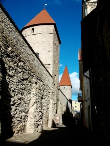 Architecture of the lower town of ancient Tallinn