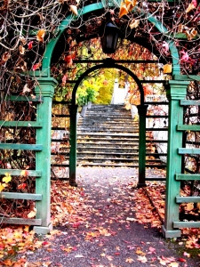 Walk-through arch and steps