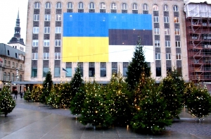 Christmas tree market in Tallinn