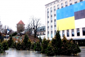 View of the ancient tower from Freedom Square