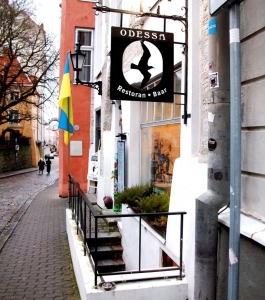 A quiet street in Tallinn