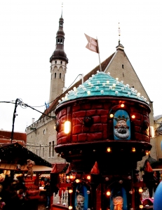 Children's attraction at the Christmas fair