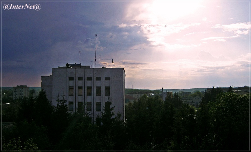 После дождя... дождь, тучи, город