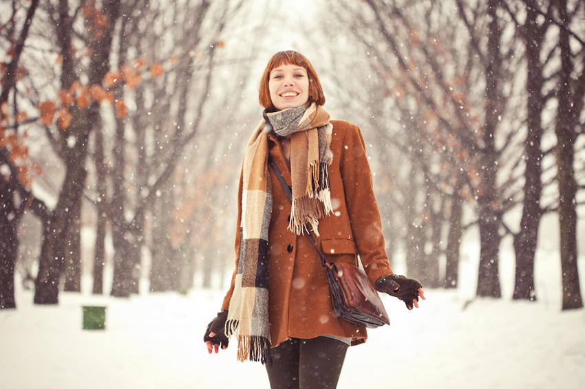 portrait, snow, winter