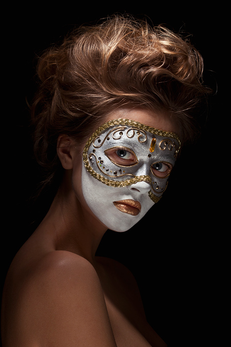 Venetian mask girl, portrait, mask, venetian, makeup