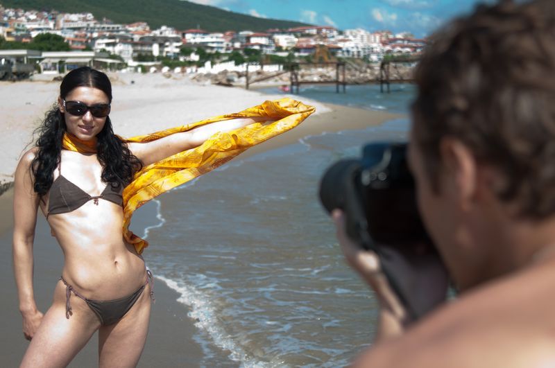 ...Фотосессия фотограф, девушка