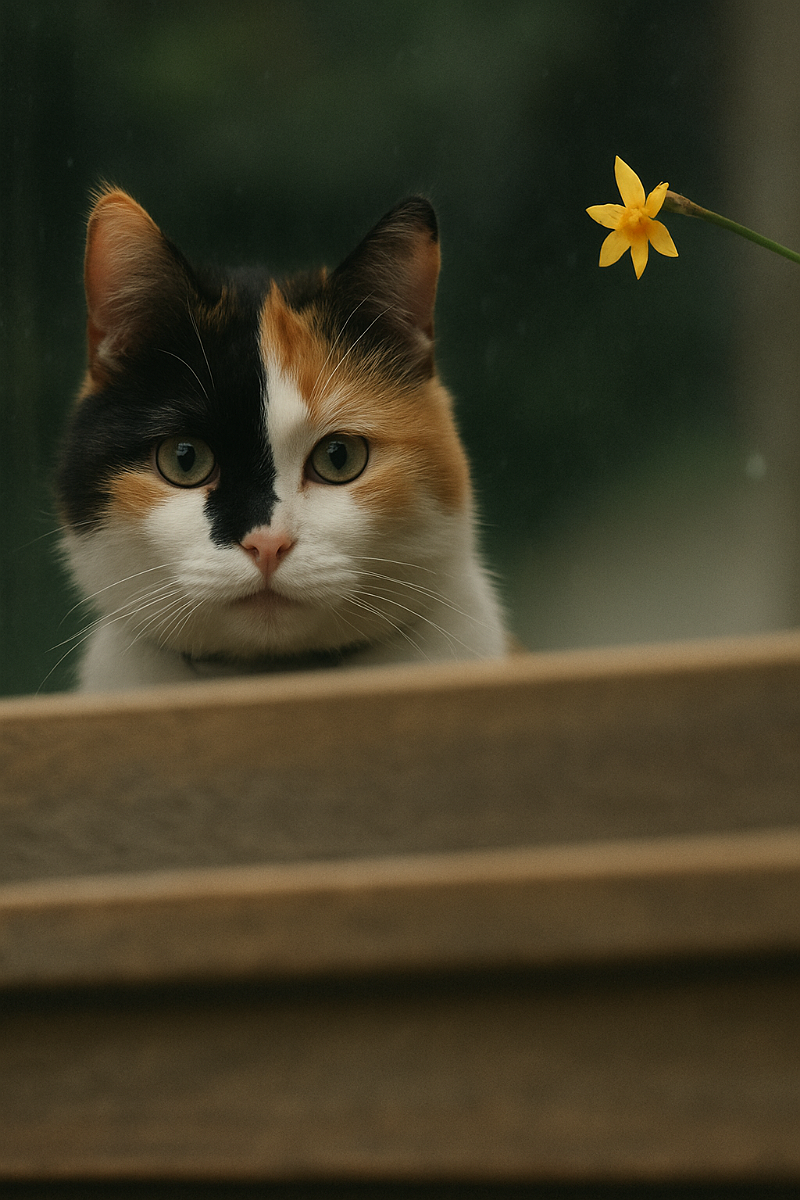 Котик у Вікні. Колір котик