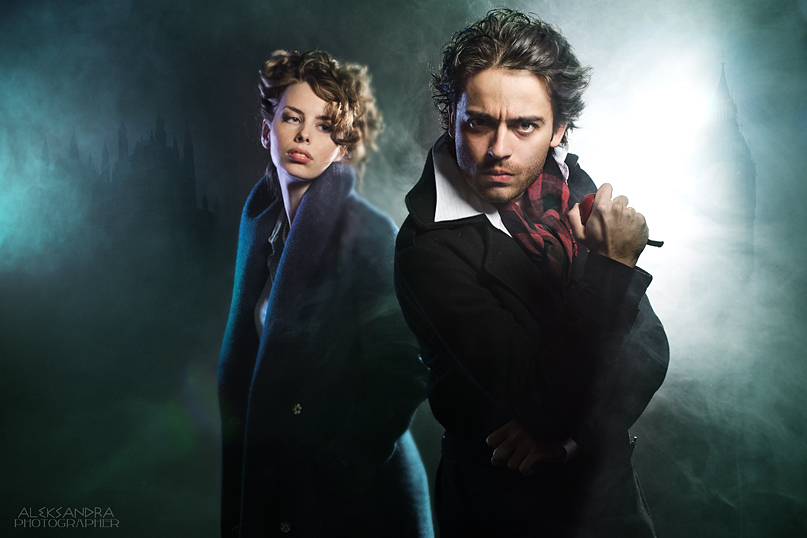 Sherlock Holmes & Adler студийное фото, актер, портрет