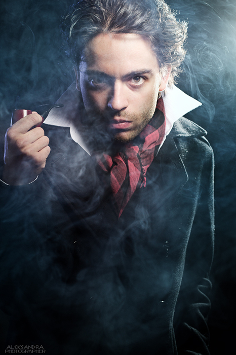 Sherlock Holmes студия, актер, портрет