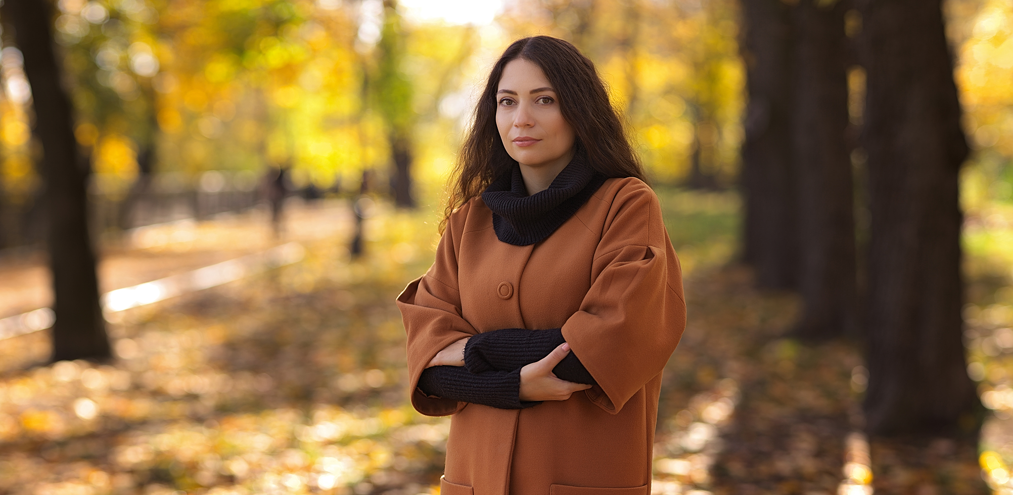 Осінній настрій осінь, парк, портрет