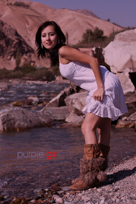 purple girl гламур, жанр, портрет