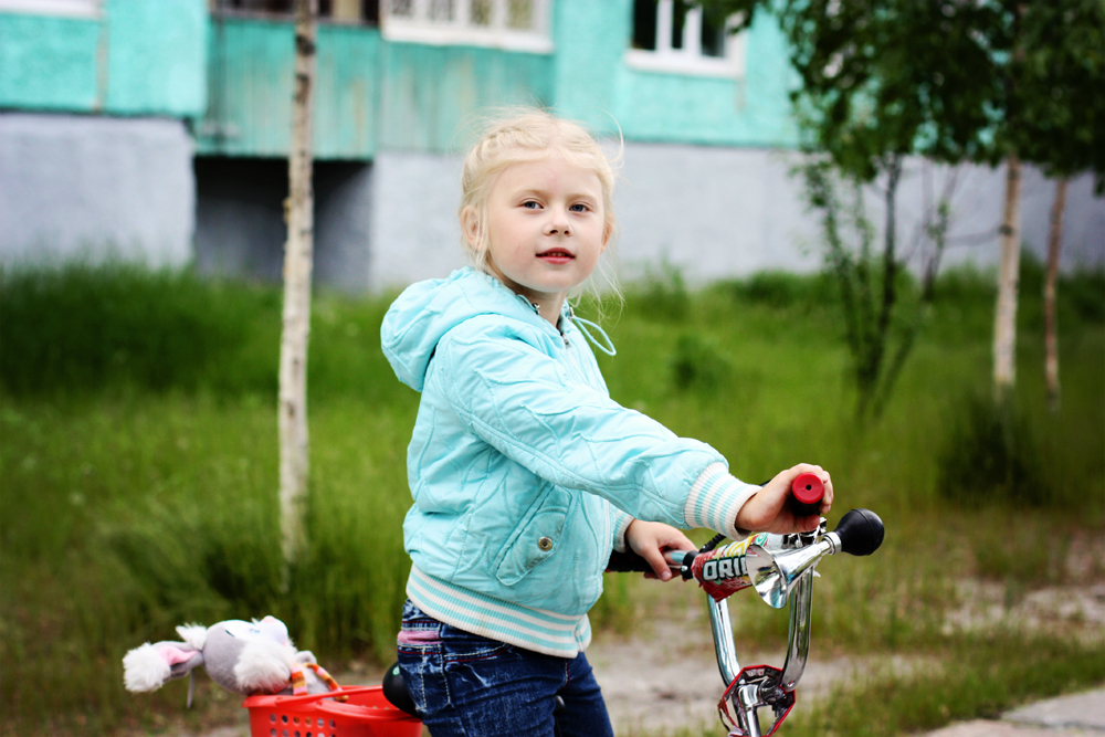 В городе