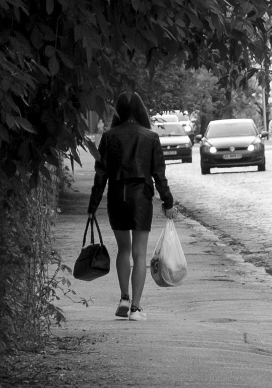 Сила женщины город., девушка