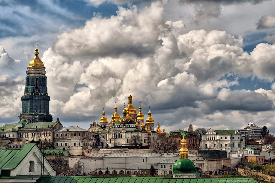 4 архитектура, киев, храм, лавра, город, пейзаж