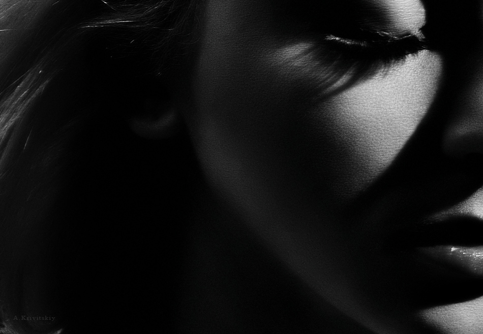Portrait. Light and shadow. School A. Krivitsky. кривицкий фототеатр