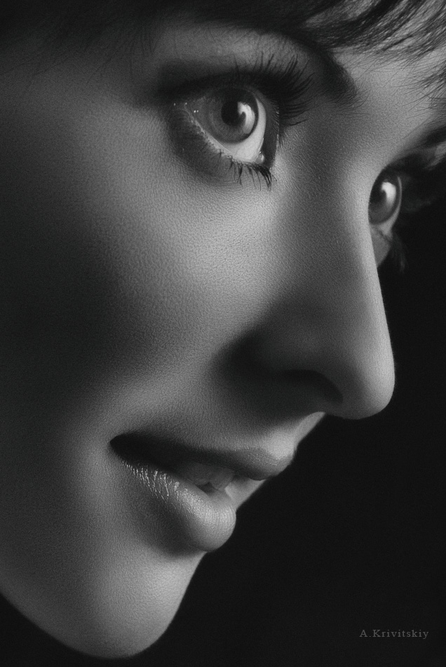 Portrait. Work with light in the portrait studio of A. Krviitsky. кривицкий