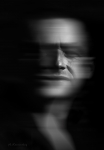 Secrecy in the psychological portrait illustration.