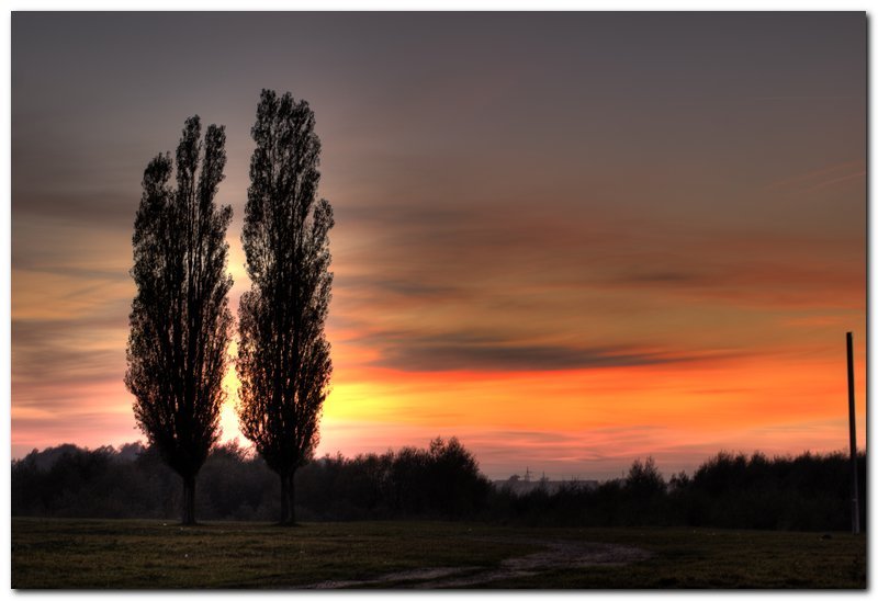 Закат hdr, пезаж