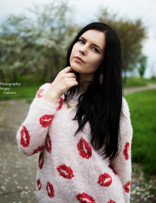Dana Dana украина, поцелуй, девушка, боке