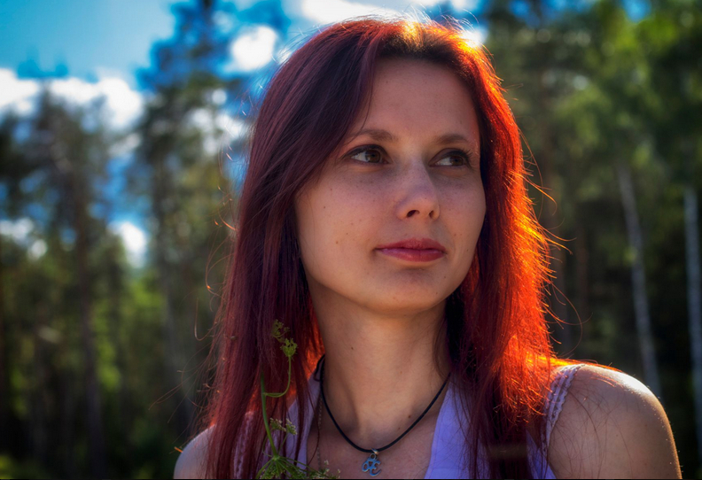 Анна модель, портрет