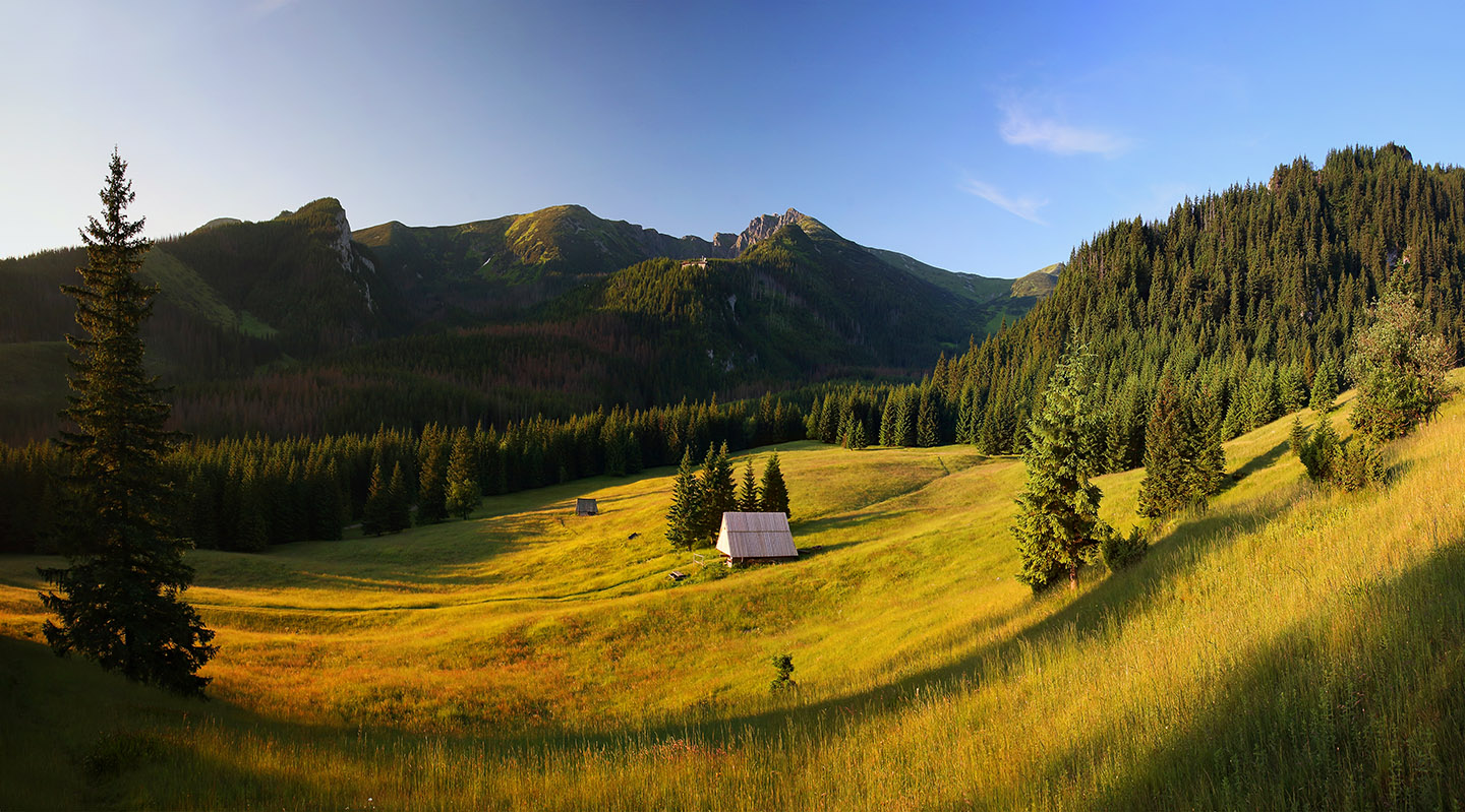 Поляна Калатувки. панорама, татри, калатувка