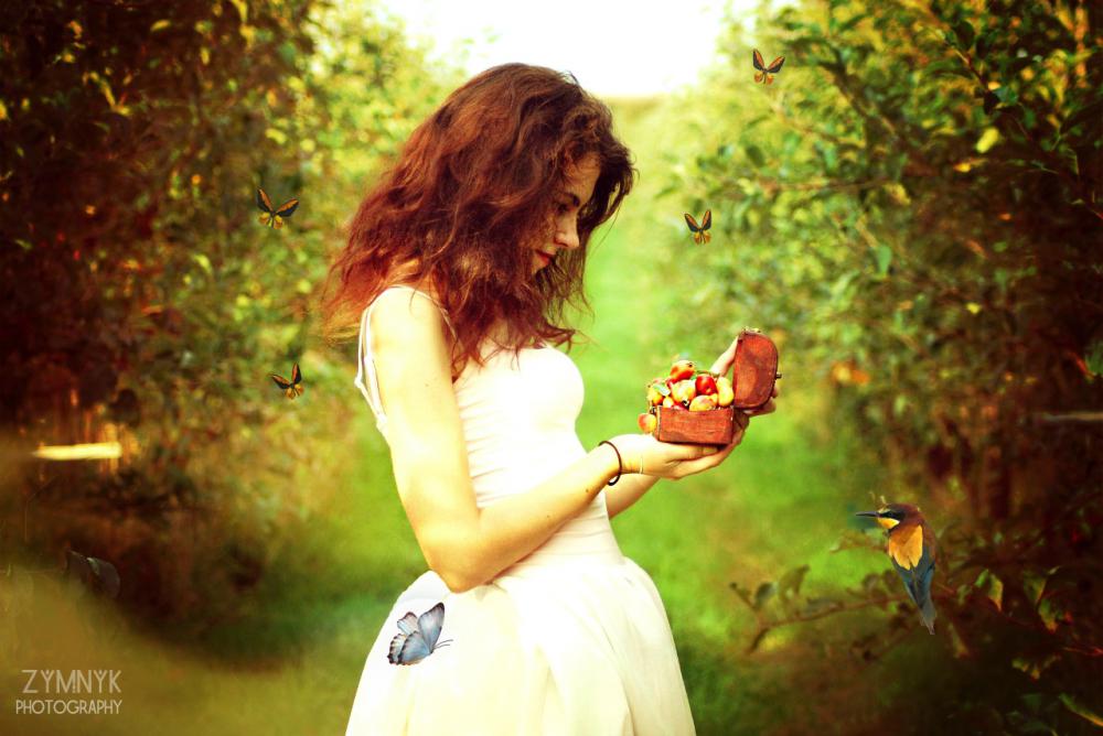 Fairy Tale сказка, ярко, девушка в лесу, сказочный, красиво, красочно